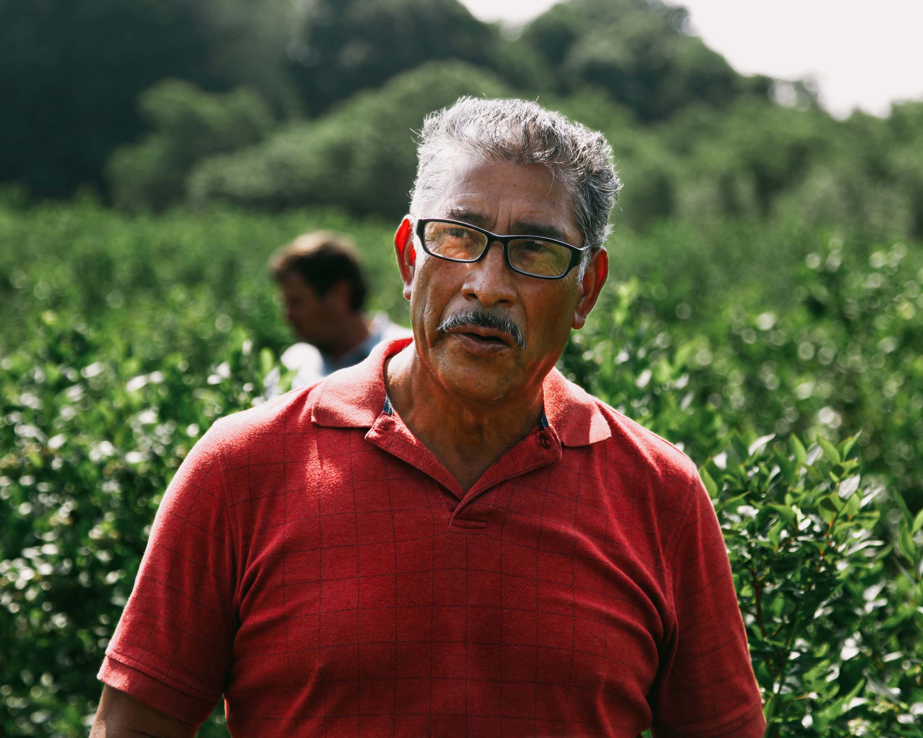 Pedro Bautista in the foreground with Juan Pedro Solorio in the background.
