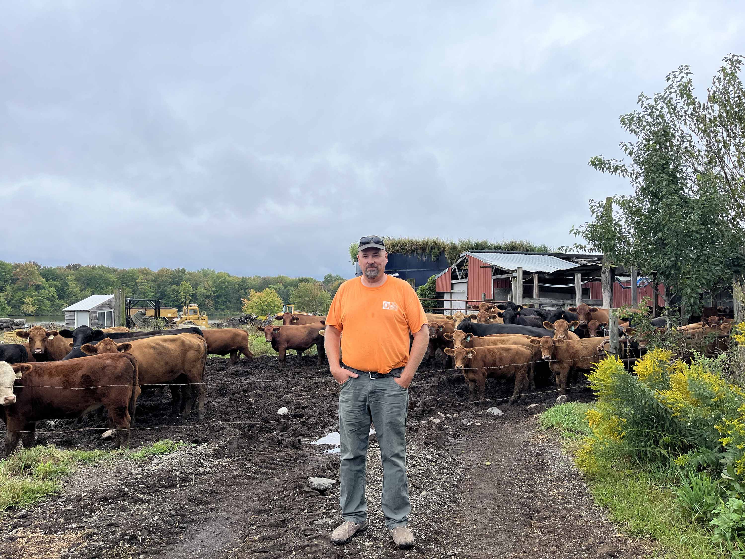 Jason Grostic on farm