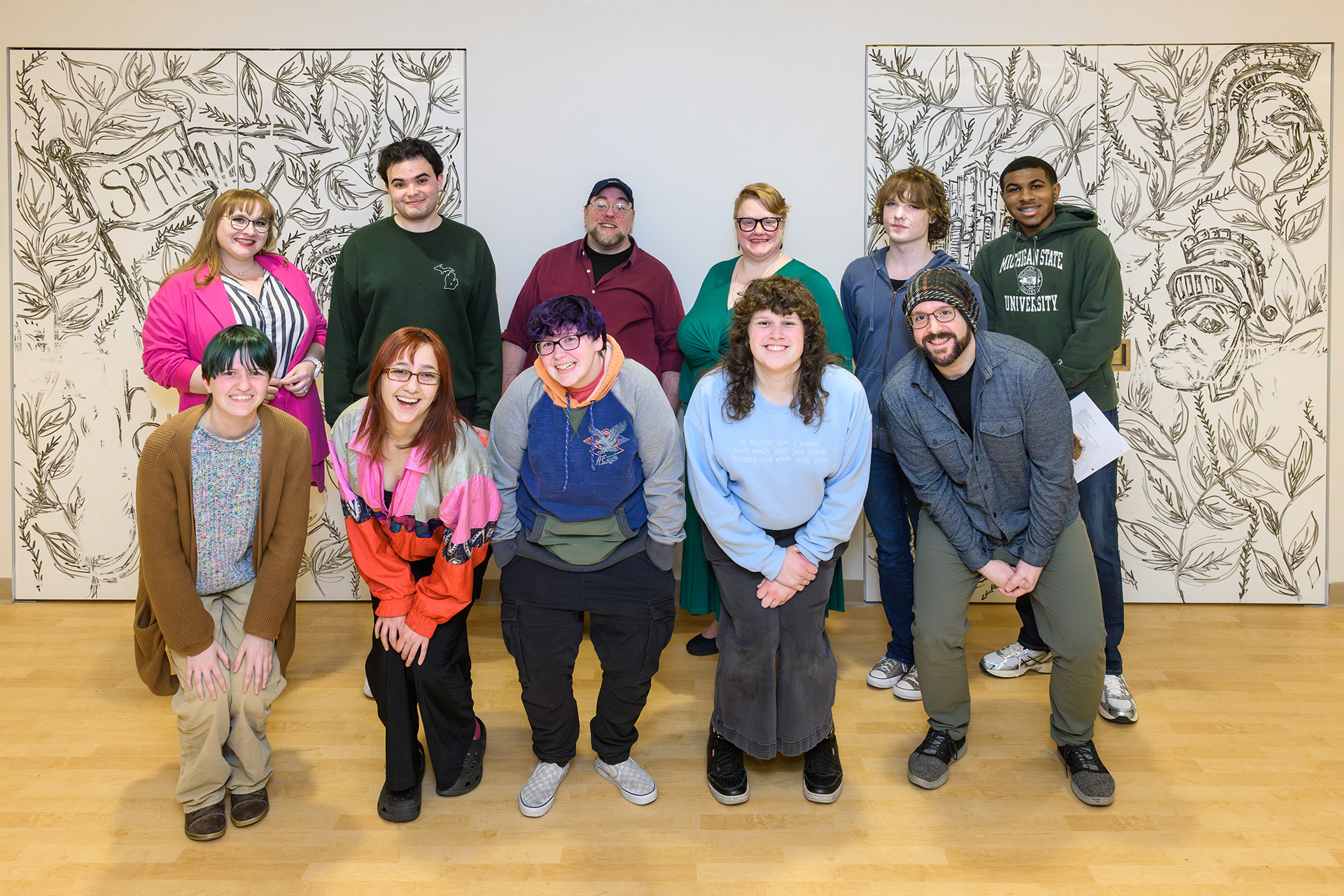 a group pose of participants