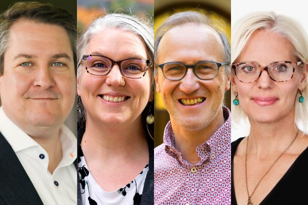The team of scholars who wrote the award-winning paper, “How important is studying languages for undergraduate students and why (not) study languages?” from left to right: Felix Kronenberg, Emily Heidrich Uebel, Koen Van Gorp, and Dianna Murphy.