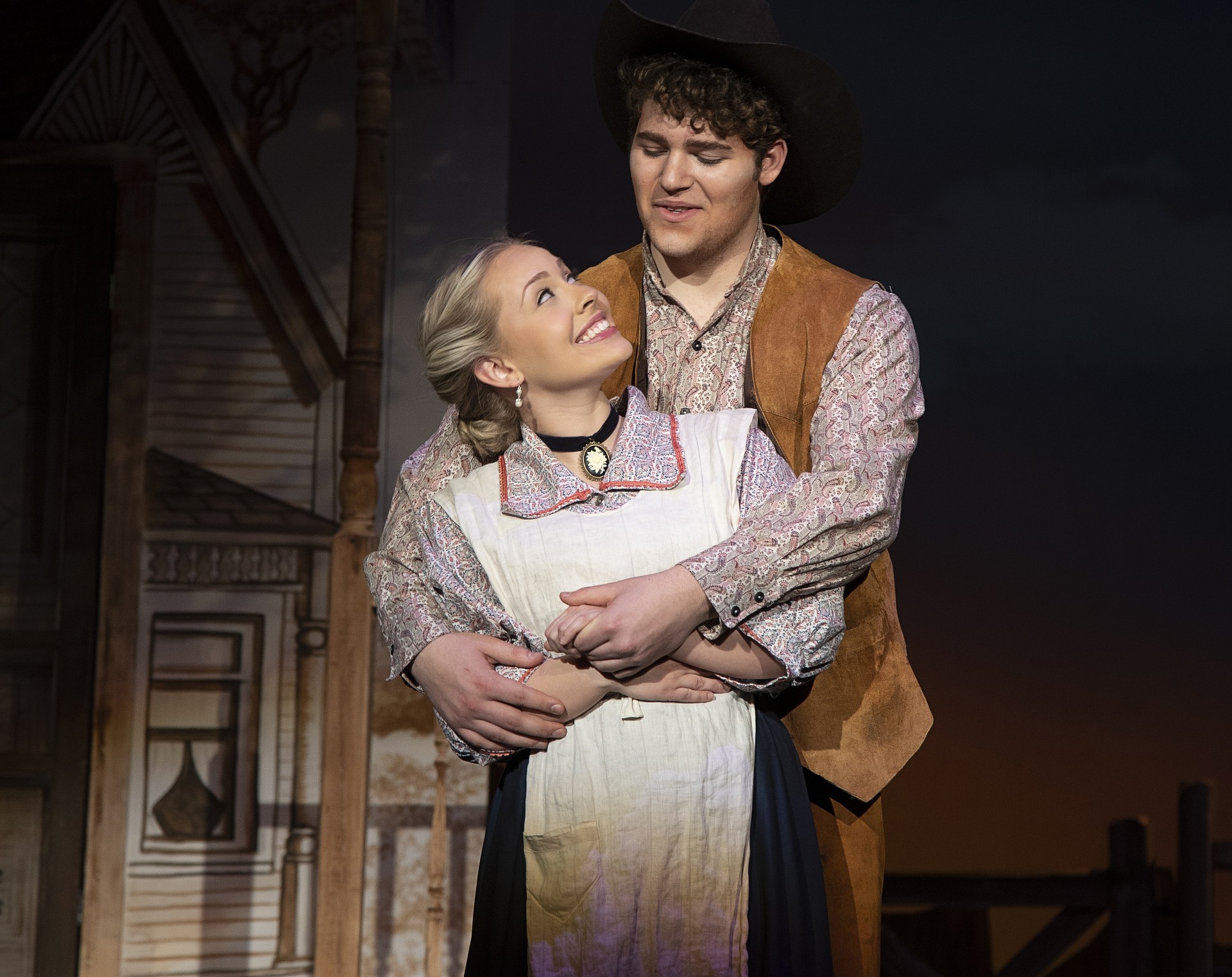 Isa Rodriguez performing, during her time as an MSU Theatre student, in the Department of Theatre productions “Oklahoma”