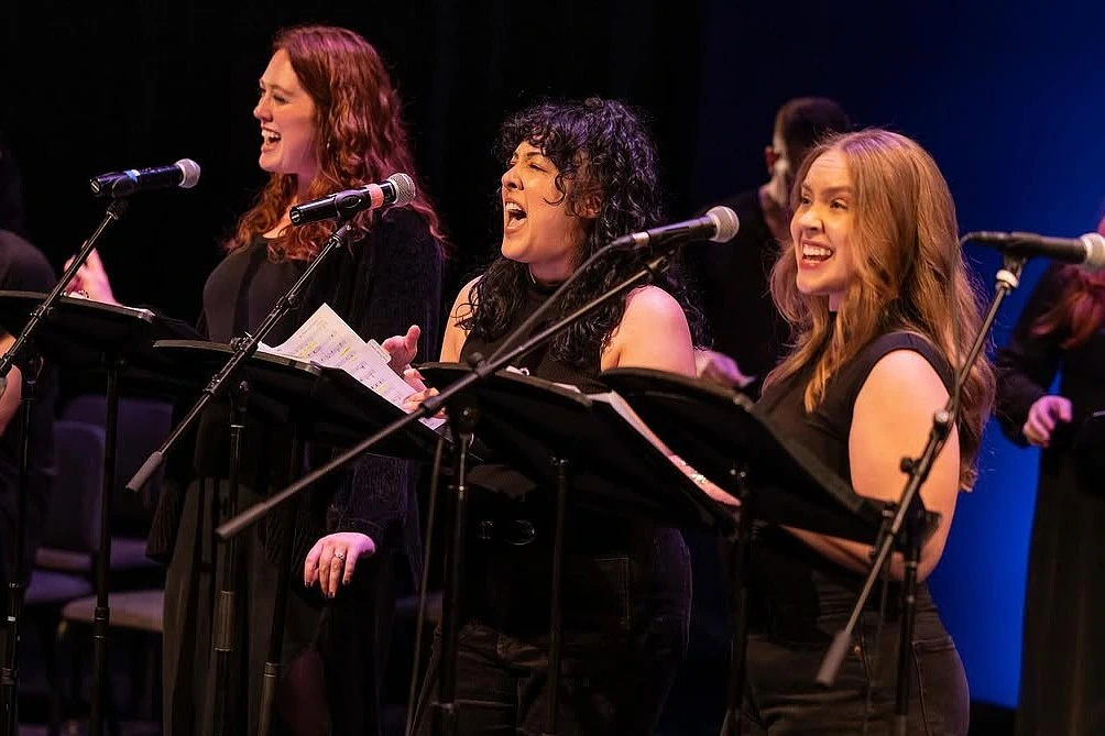 Isa Rodriguez (far right) performing in “We Foxes: in Concert” at the IGNITE Concert Festival in New York City.